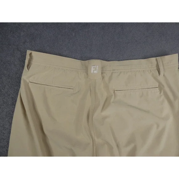 FootJoy Mens Performance Golf Shorts Khaki Tan Flat Front Stretch Size 36 FJ - Picture 9 of 9